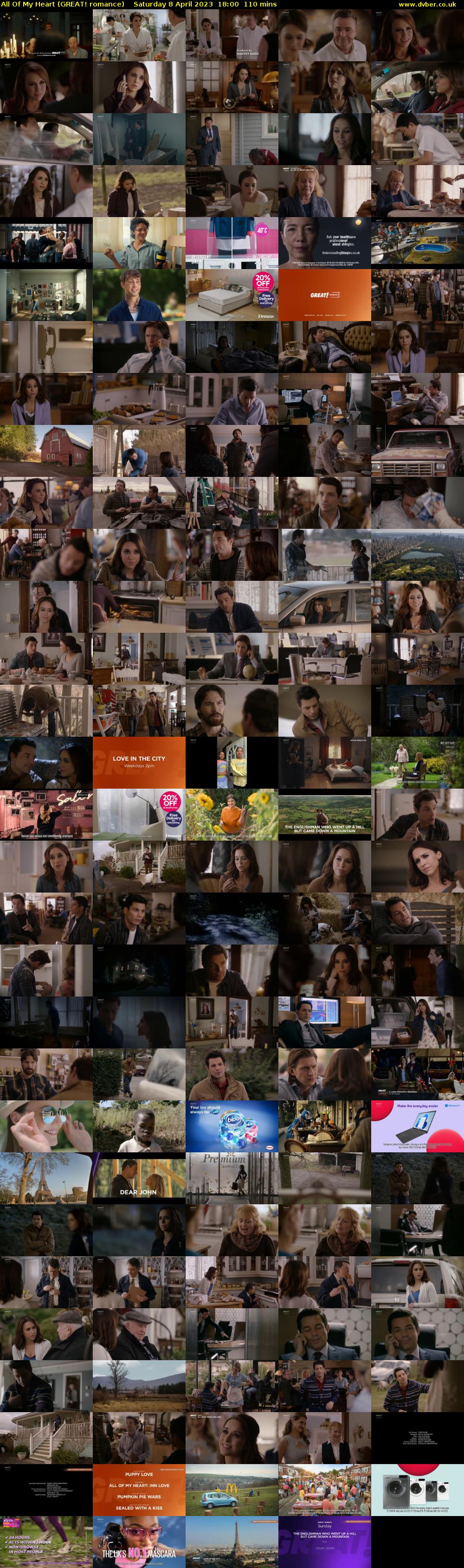 All Of My Heart (GREAT! romance) Saturday 8 April 2023 18:00 - 19:50
