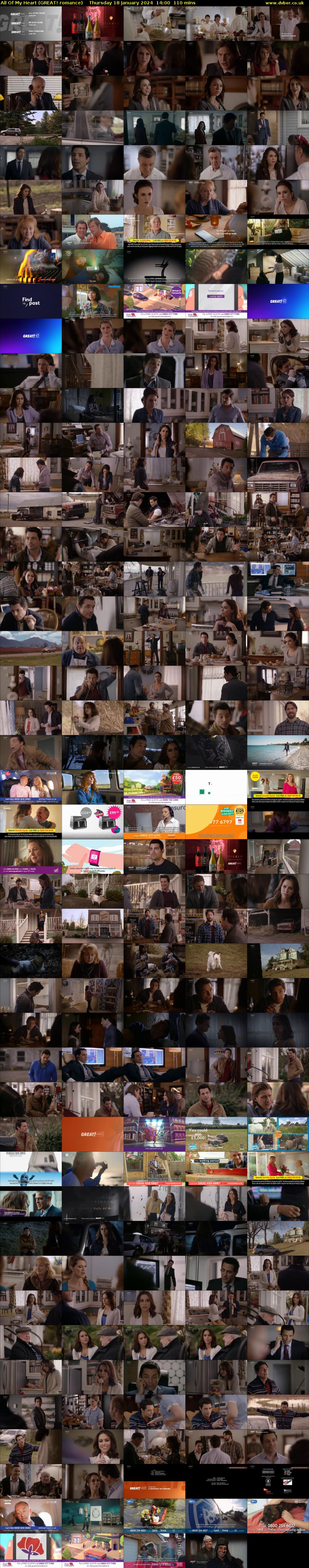 All Of My Heart (GREAT! romance) Thursday 18 January 2024 14:00 - 15:50