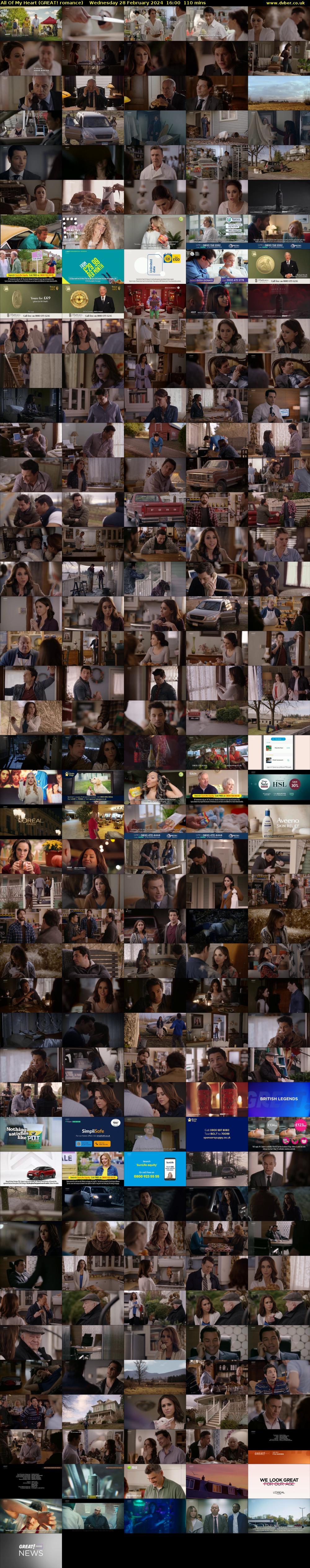 All Of My Heart (GREAT! romance) Wednesday 28 February 2024 16:00 - 17:50