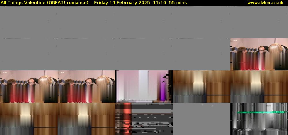 All Things Valentine (GREAT! romance) Friday 14 February 2025 11:10 - 12:05