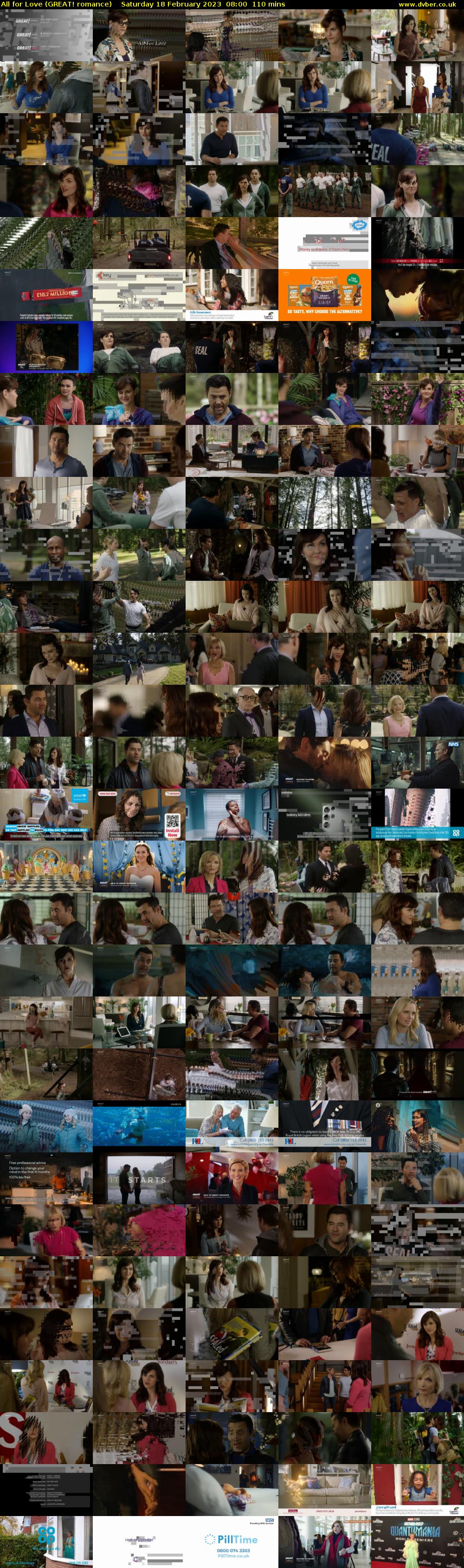 All for Love (GREAT! romance) Saturday 18 February 2023 08:00 - 09:50