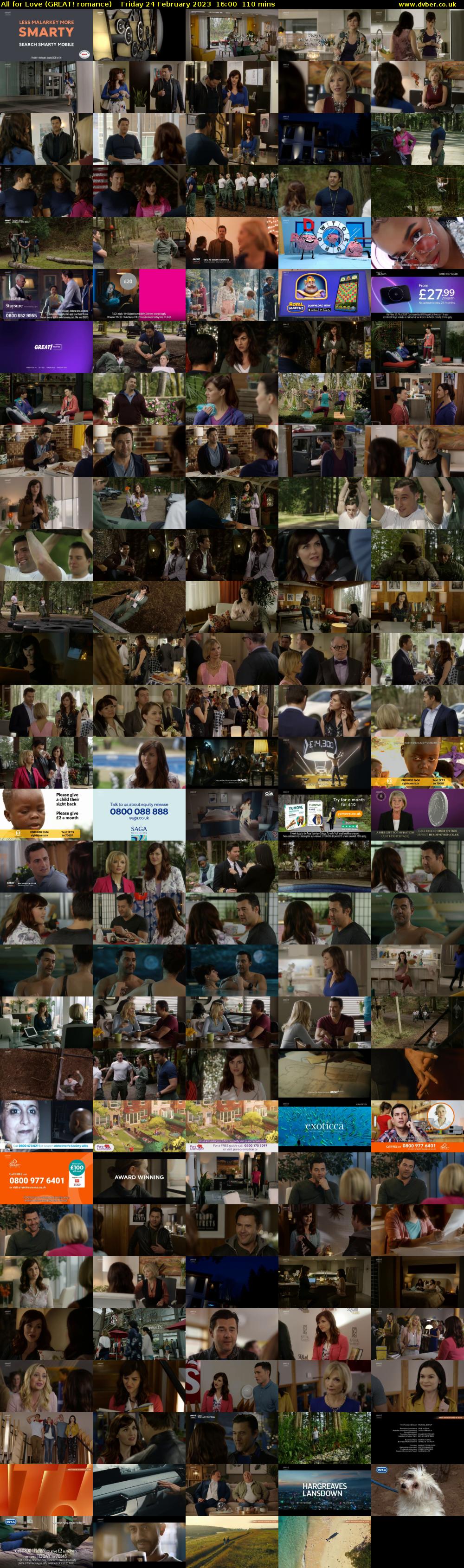 All for Love (GREAT! romance) Friday 24 February 2023 16:00 - 17:50