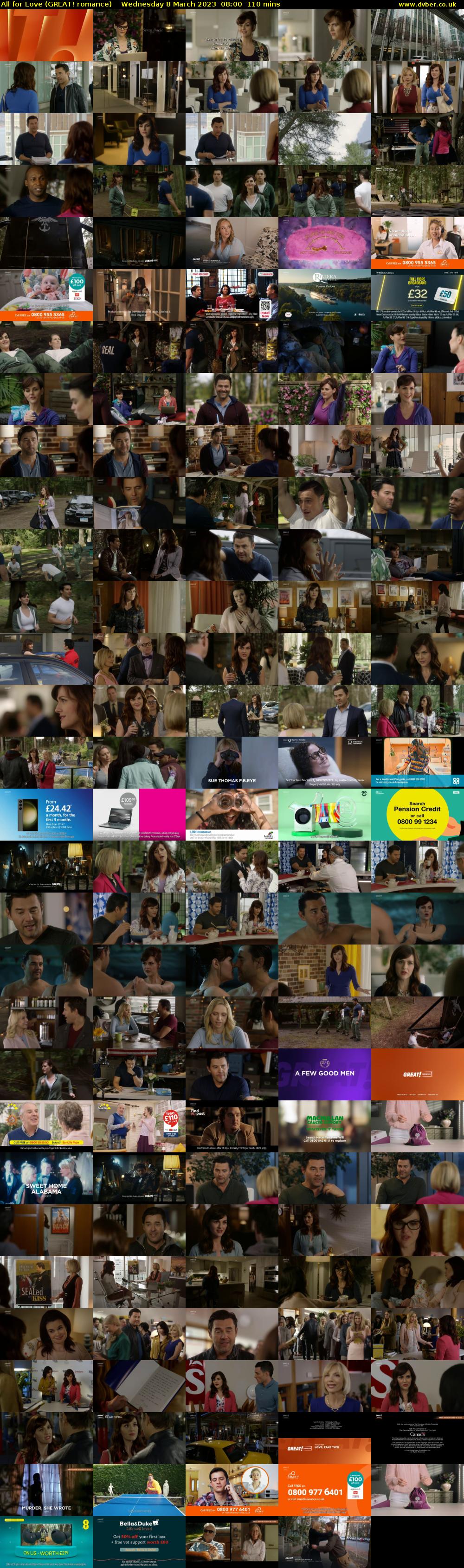 All for Love (GREAT! romance) Wednesday 8 March 2023 08:00 - 09:50
