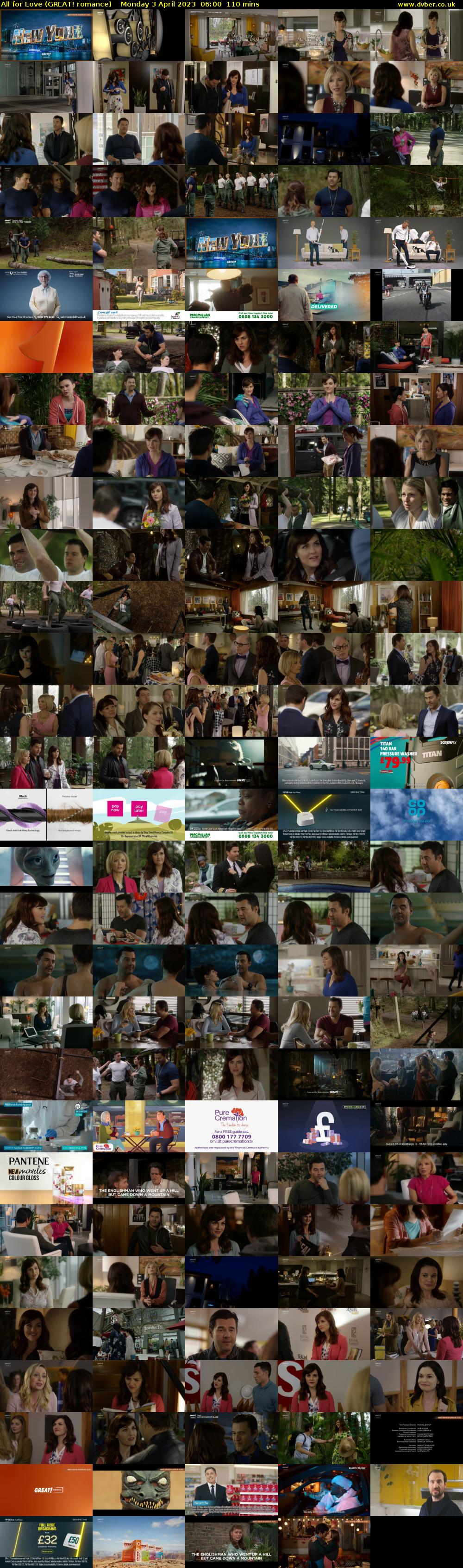 All for Love (GREAT! romance) Monday 3 April 2023 06:00 - 07:50