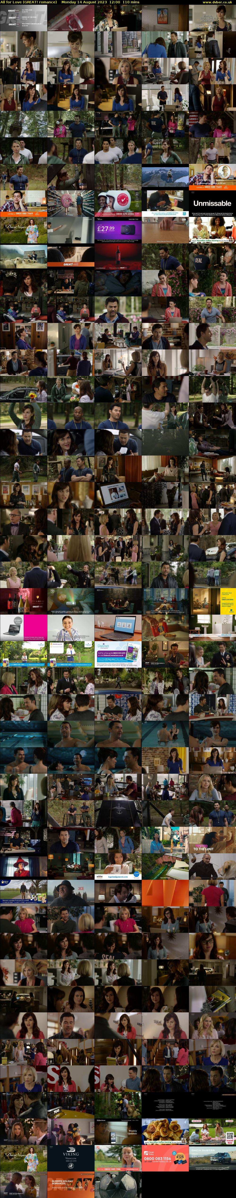 All for Love (GREAT! romance) Monday 14 August 2023 12:00 - 13:50