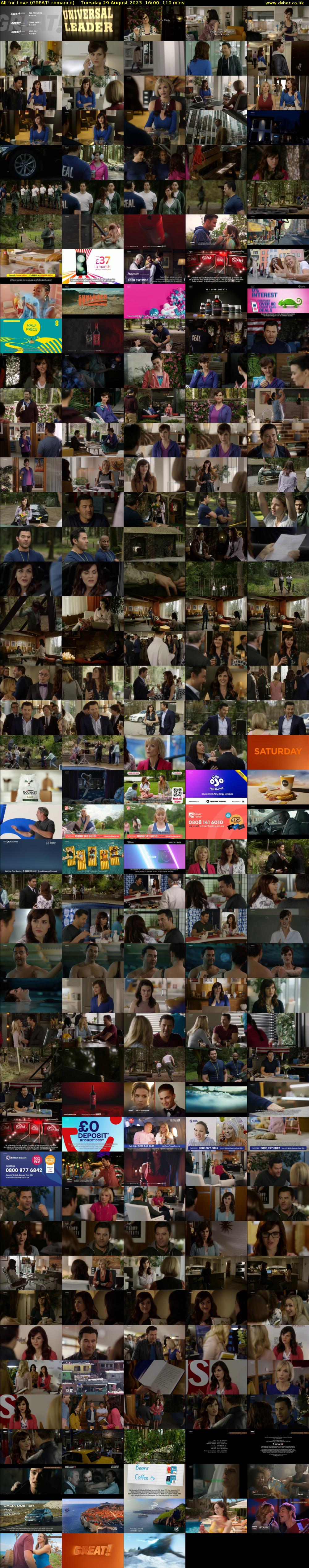 All for Love (GREAT! romance) Tuesday 29 August 2023 16:00 - 17:50