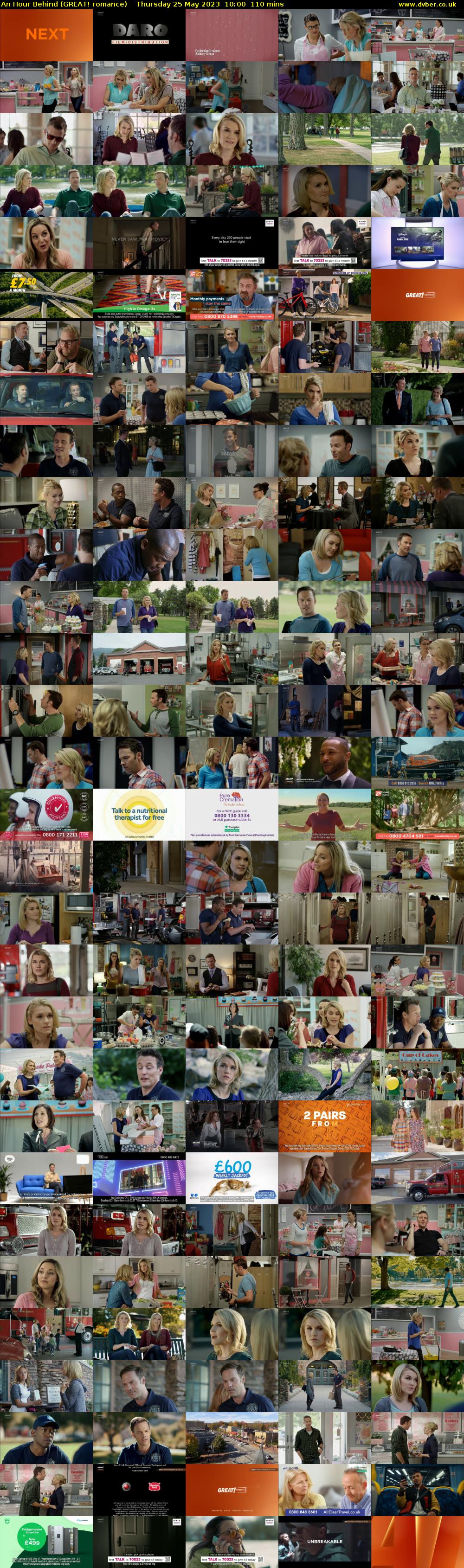 An Hour Behind (GREAT! romance) Thursday 25 May 2023 10:00 - 11:50