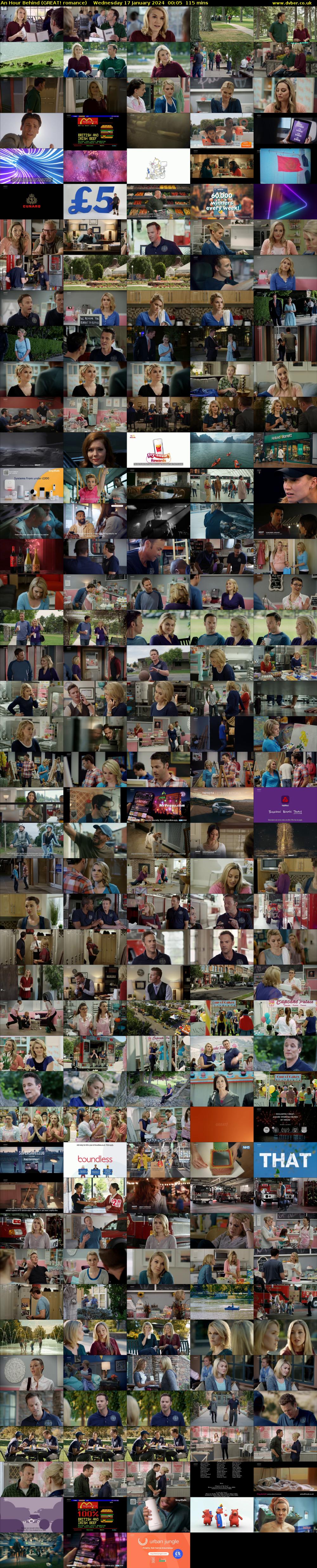 An Hour Behind (GREAT! romance) Wednesday 17 January 2024 00:05 - 02:00