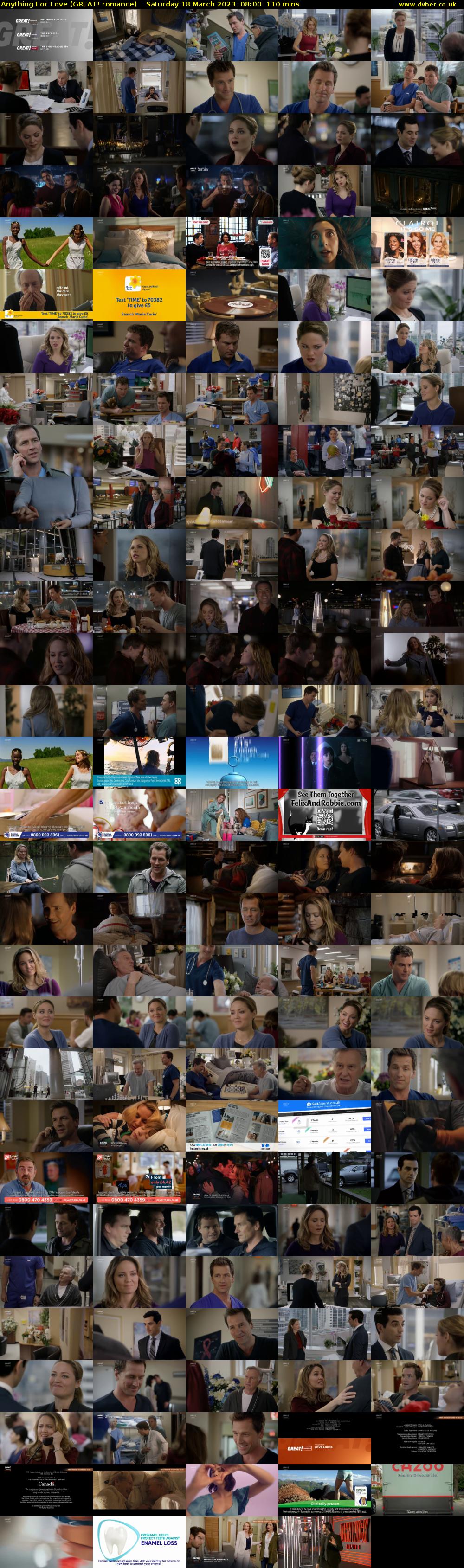 Anything For Love (GREAT! romance) Saturday 18 March 2023 08:00 - 09:50