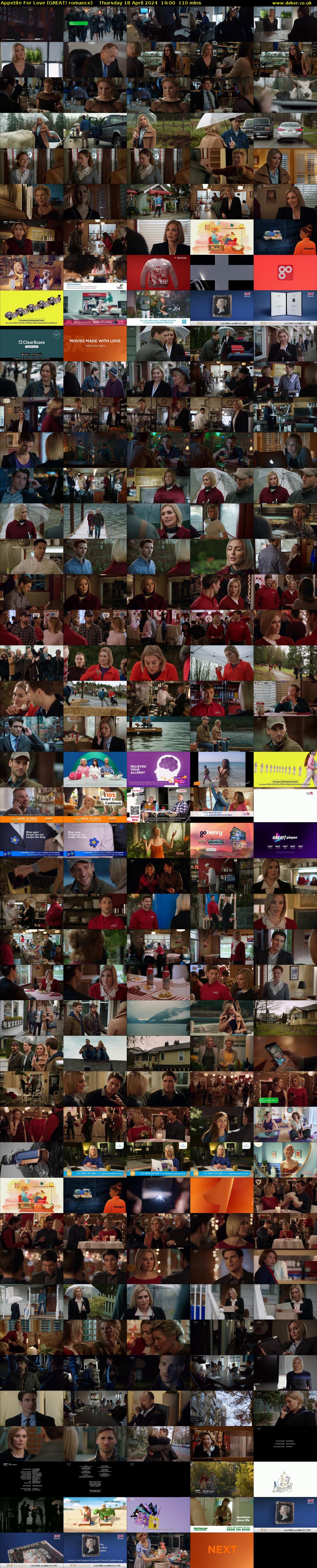 Appetite For Love (GREAT! romance) Thursday 18 April 2024 14:00 - 15:50