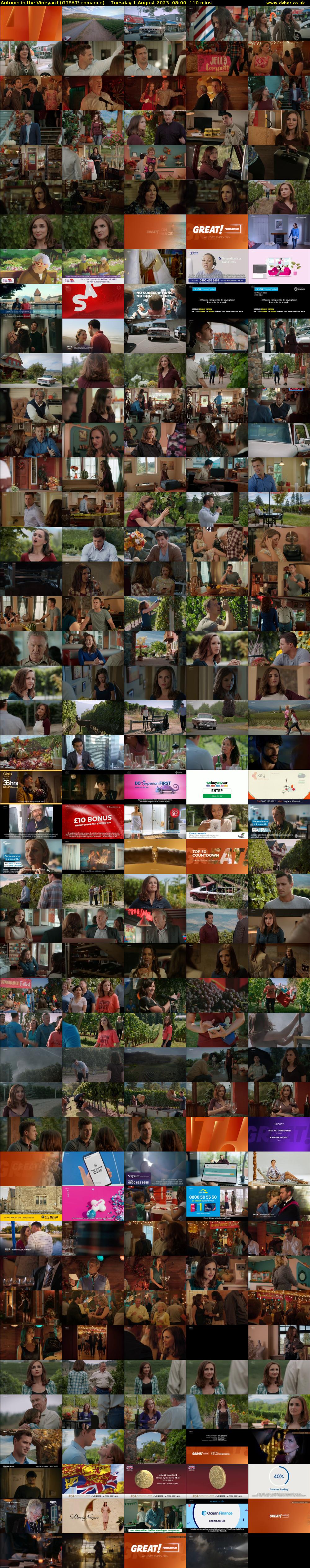Autumn In The Vineyard (GREAT! romance) Tuesday 1 August 2023 08:00 - 09:50