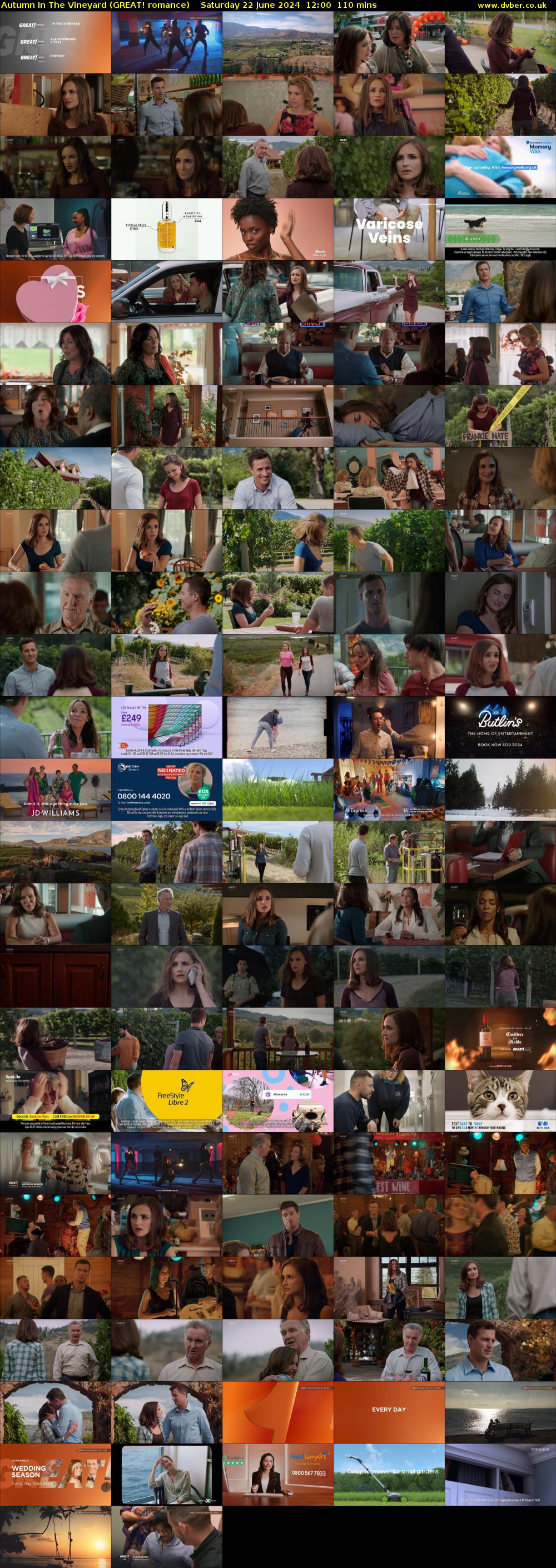 Autumn In The Vineyard (GREAT! romance) Saturday 22 June 2024 12:00 - 13:50
