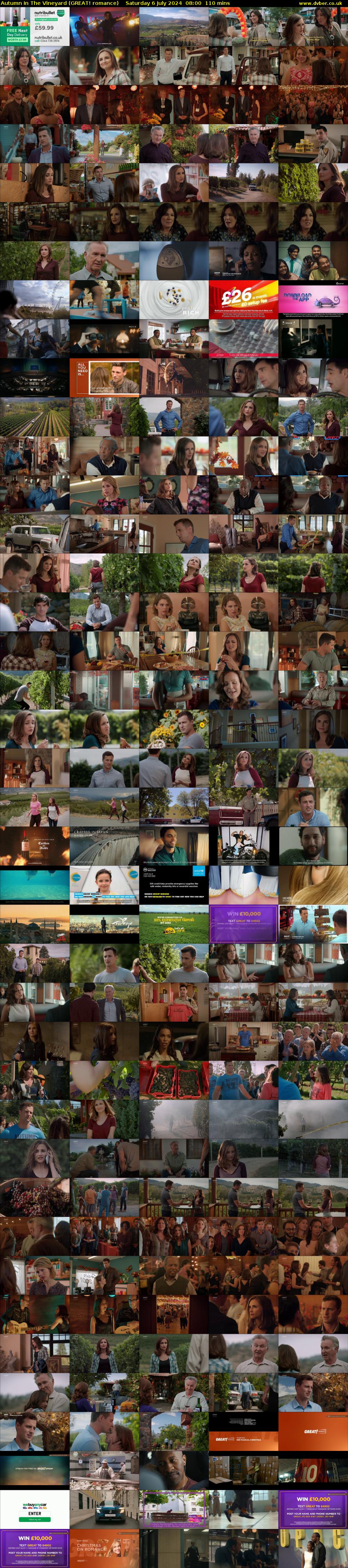 Autumn In The Vineyard (GREAT! romance) Saturday 6 July 2024 08:00 - 09:50