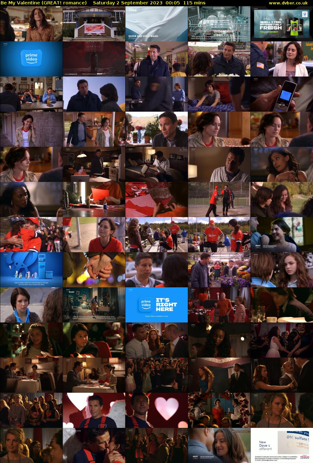 Be My Valentine (GREAT! romance) Saturday 2 September 2023 00:05 - 02:00