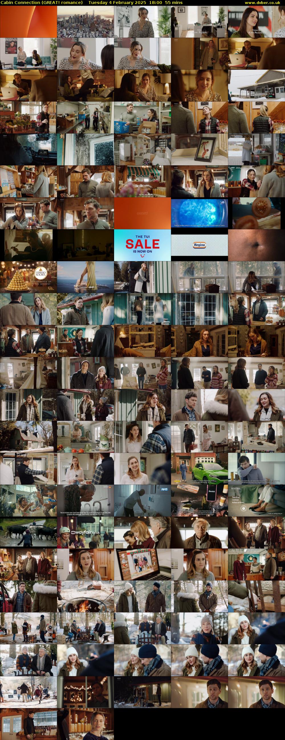 Cabin Connection (GREAT! romance) Tuesday 4 February 2025 18:00 - 18:55