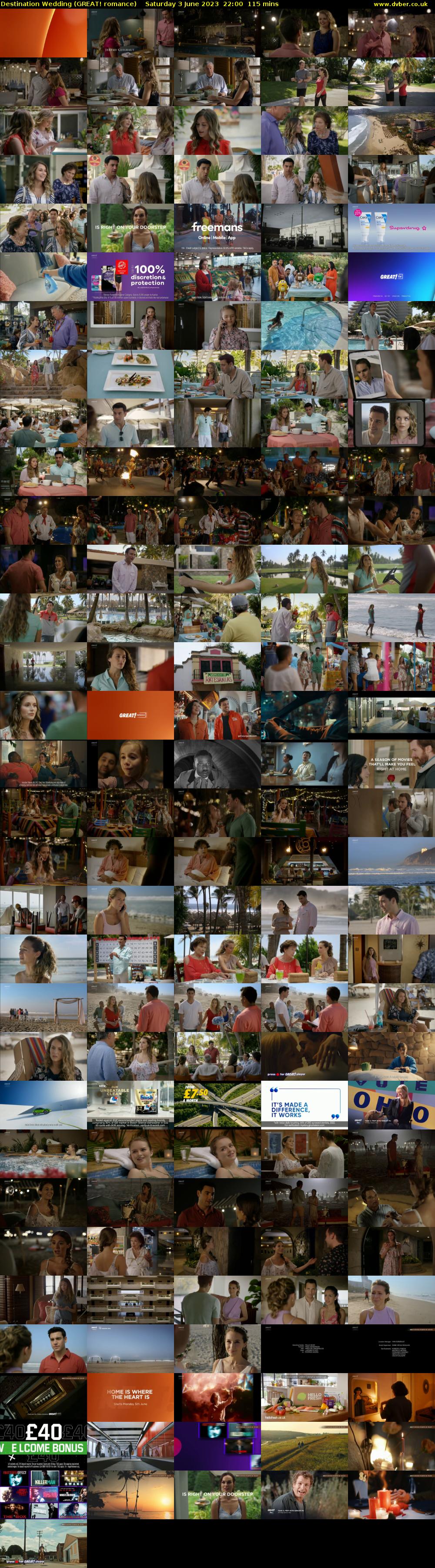 Destination Wedding (GREAT! romance) Saturday 3 June 2023 22:00 - 23:55