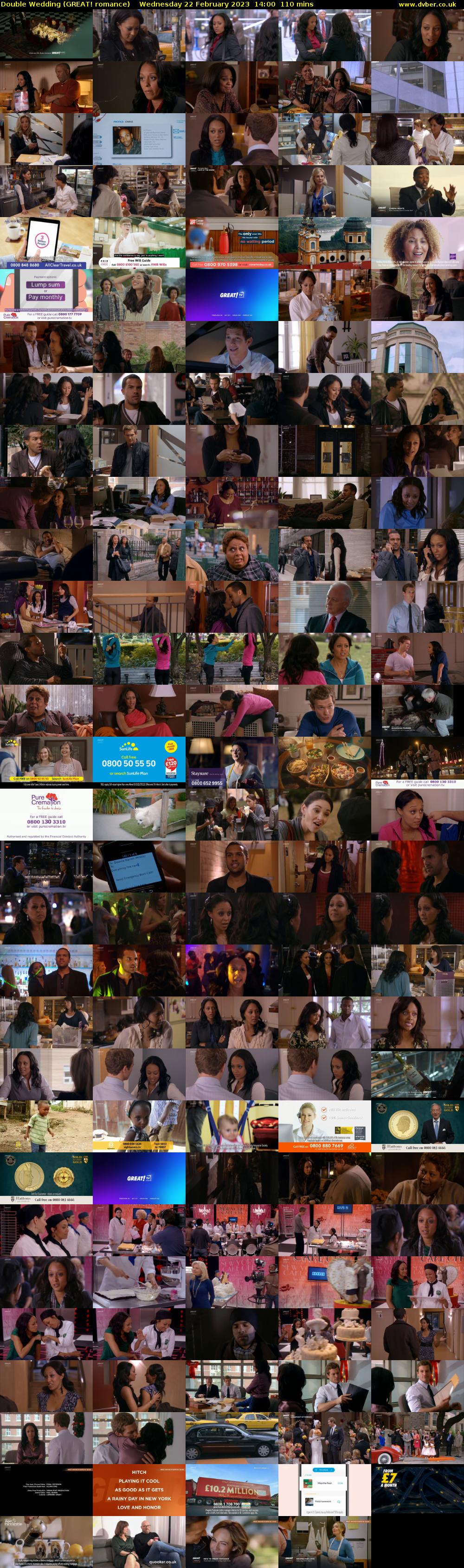 Double Wedding (GREAT! romance) Wednesday 22 February 2023 14:00 - 15:50