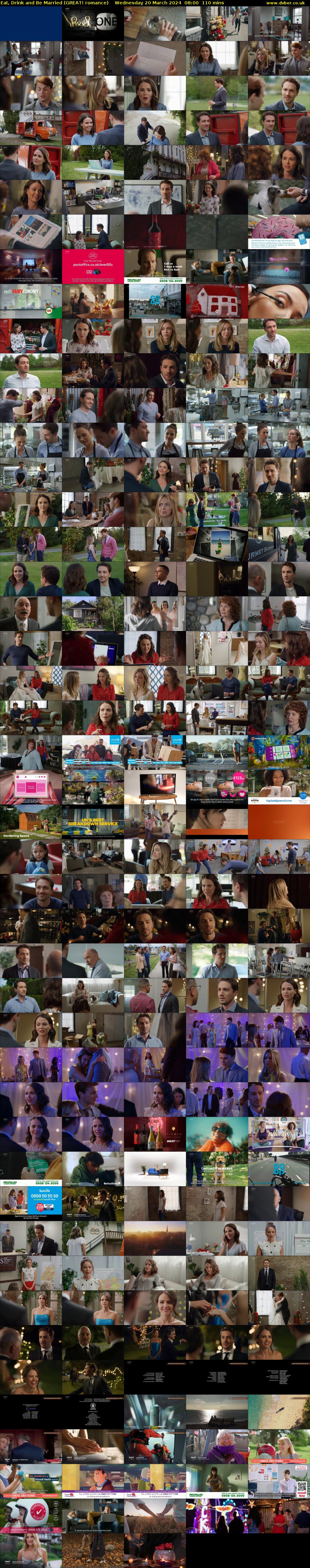 Eat, Drink and Be Married (GREAT! romance) Wednesday 20 March 2024 08:00 - 09:50