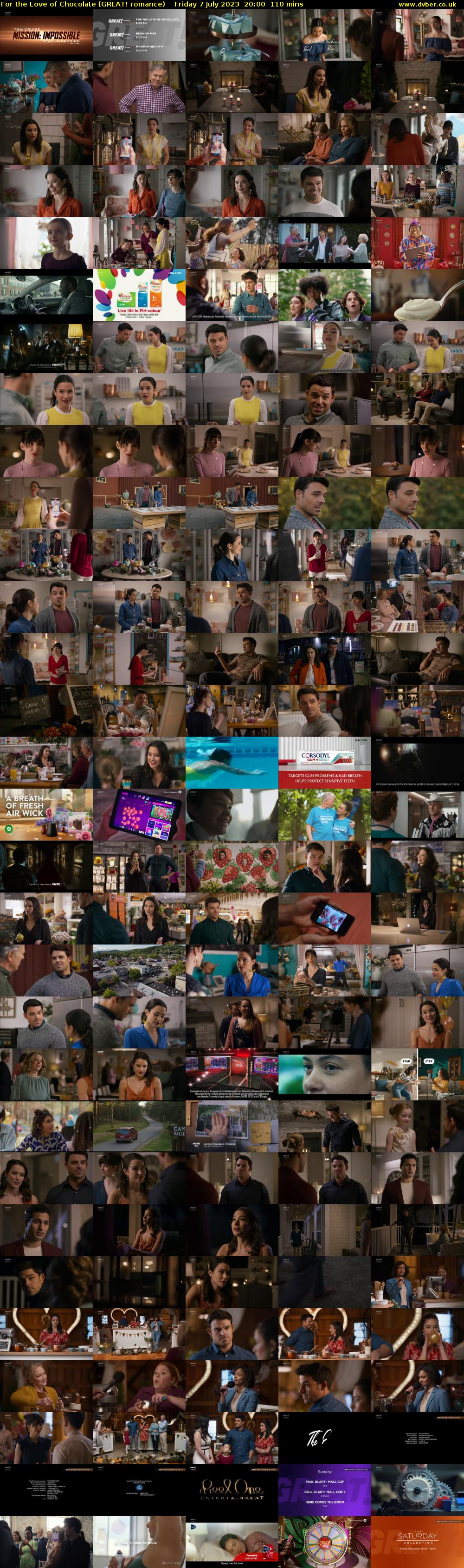 For the Love of Chocolate (GREAT! romance) Friday 7 July 2023 20:00 - 21:50