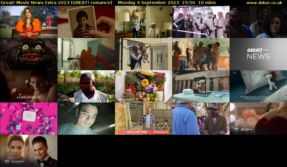 Great! Movie News Extra 2023 (GREAT! romance) Monday 4 September 2023 15:50 - 16:00