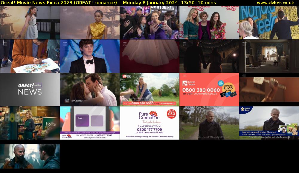 Great! Movie News Extra 2023 (GREAT! romance) Monday 8 January 2024 13:50 - 14:00