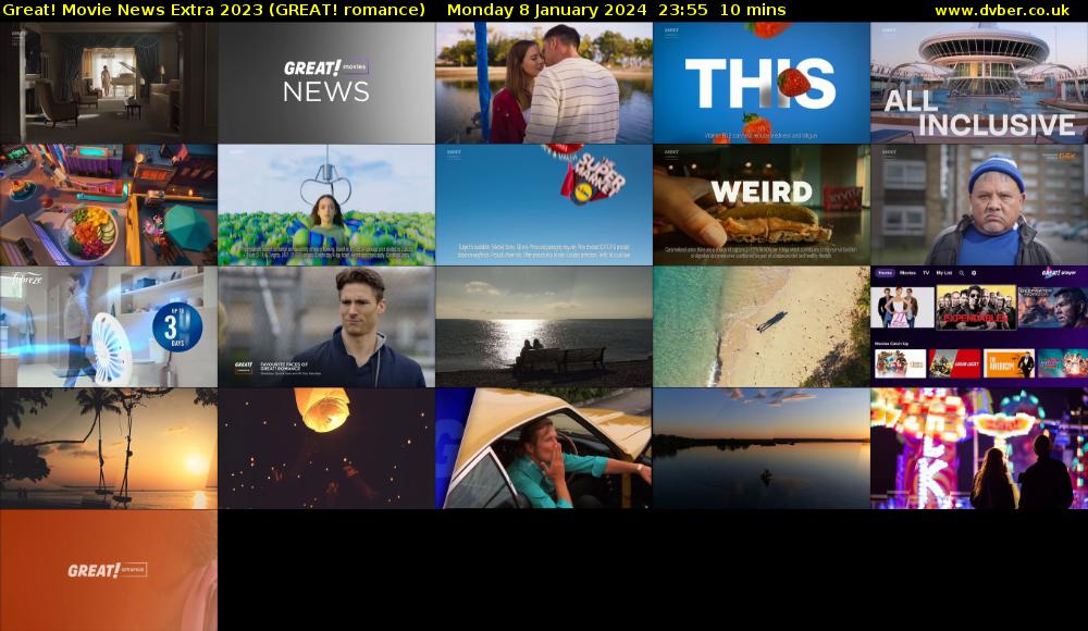 Great! Movie News Extra 2023 (GREAT! romance) Monday 8 January 2024 23:55 - 00:05