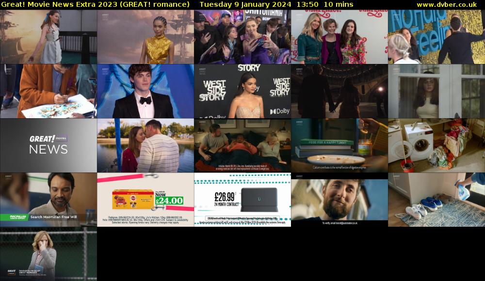 Great! Movie News Extra 2023 (GREAT! romance) Tuesday 9 January 2024 13:50 - 14:00