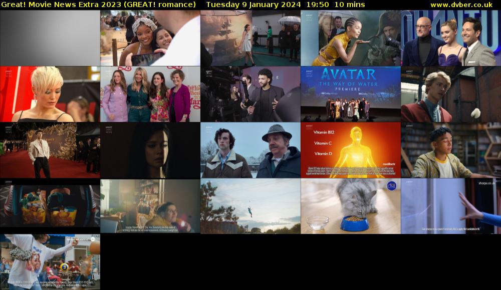 Great! Movie News Extra 2023 (GREAT! romance) Tuesday 9 January 2024 19:50 - 20:00