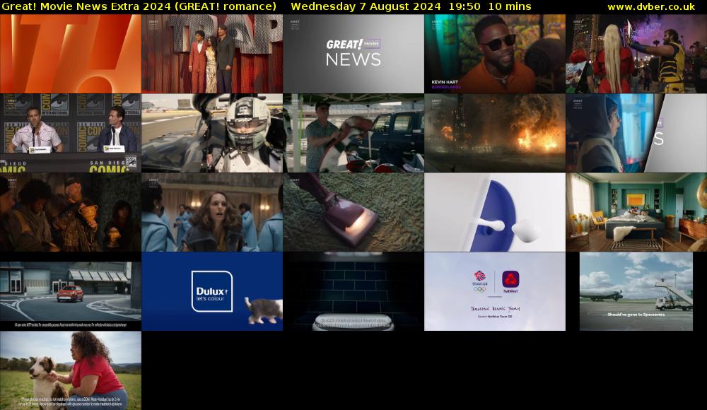 Great! Movie News Extra 2024 (GREAT! romance) Wednesday 7 August 2024 19:50 - 20:00