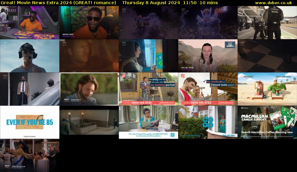 Great! Movie News Extra 2024 (GREAT! romance) Thursday 8 August 2024 11:50 - 12:00