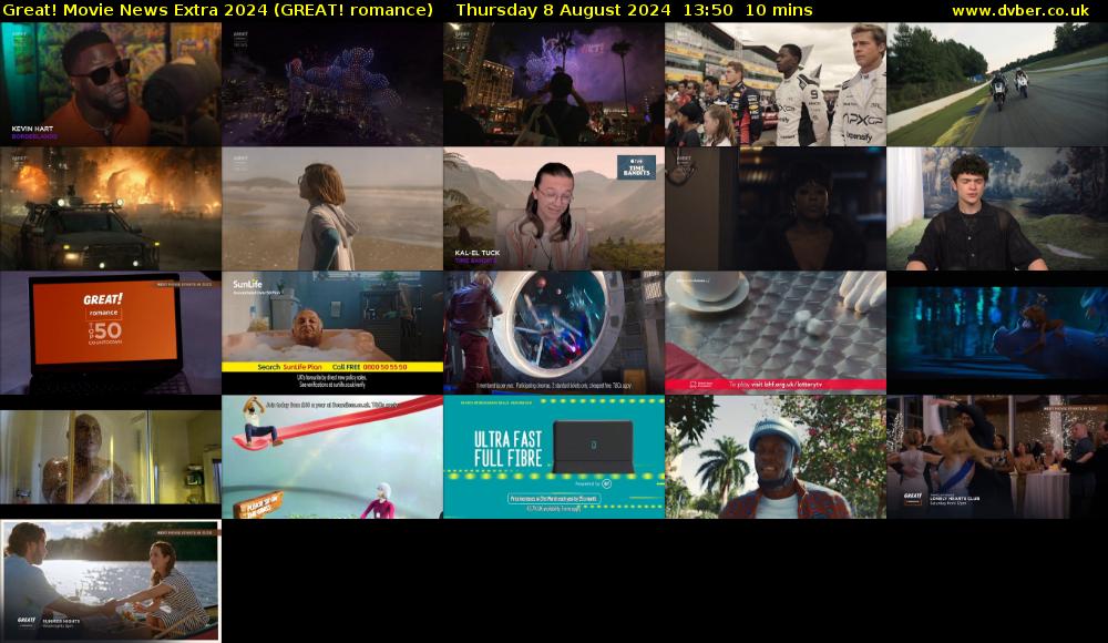 Great! Movie News Extra 2024 (GREAT! romance) Thursday 8 August 2024 13:50 - 14:00