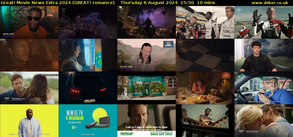 Great! Movie News Extra 2024 (GREAT! romance) Thursday 8 August 2024 15:50 - 16:00