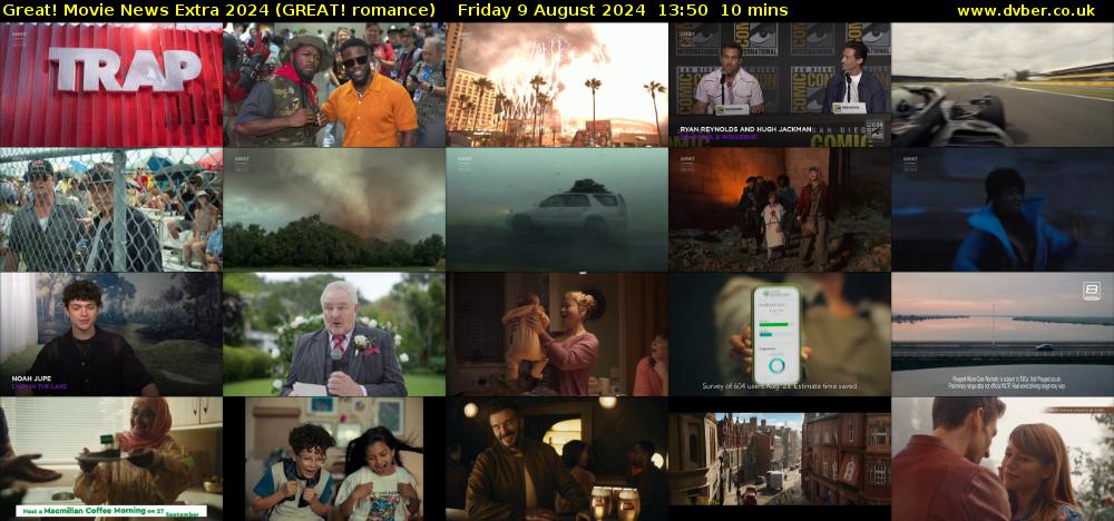 Great! Movie News Extra 2024 (GREAT! romance) Friday 9 August 2024 13:50 - 14:00
