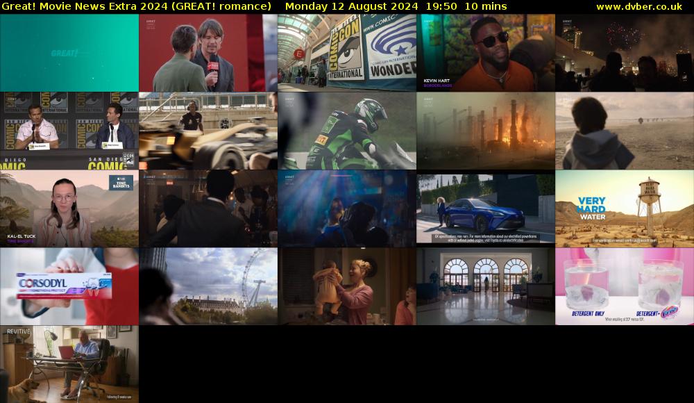 Great! Movie News Extra 2024 (GREAT! romance) Monday 12 August 2024 19:50 - 20:00