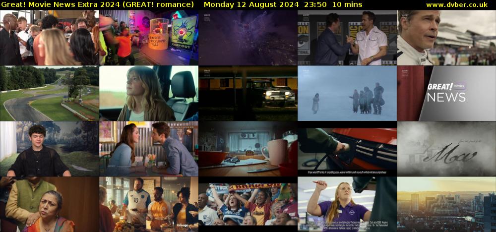 Great! Movie News Extra 2024 (GREAT! romance) Monday 12 August 2024 23:50 - 00:00