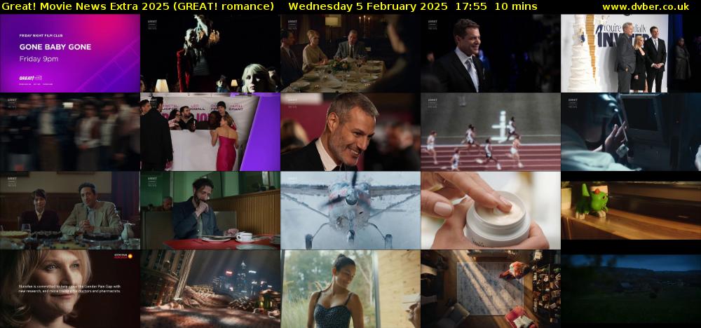Great! Movie News Extra 2025 (GREAT! romance) Wednesday 5 February 2025 17:55 - 18:05