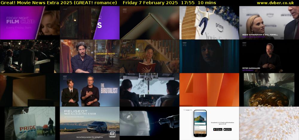 Great! Movie News Extra 2025 (GREAT! romance) Friday 7 February 2025 17:55 - 18:05
