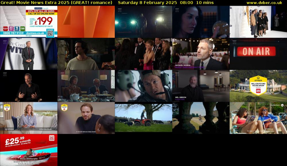 Great! Movie News Extra 2025 (GREAT! romance) Saturday 8 February 2025 08:00 - 08:10