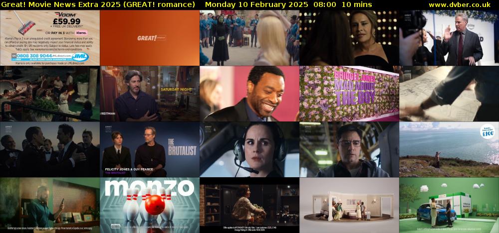 Great! Movie News Extra 2025 (GREAT! romance) Monday 10 February 2025 08:00 - 08:10