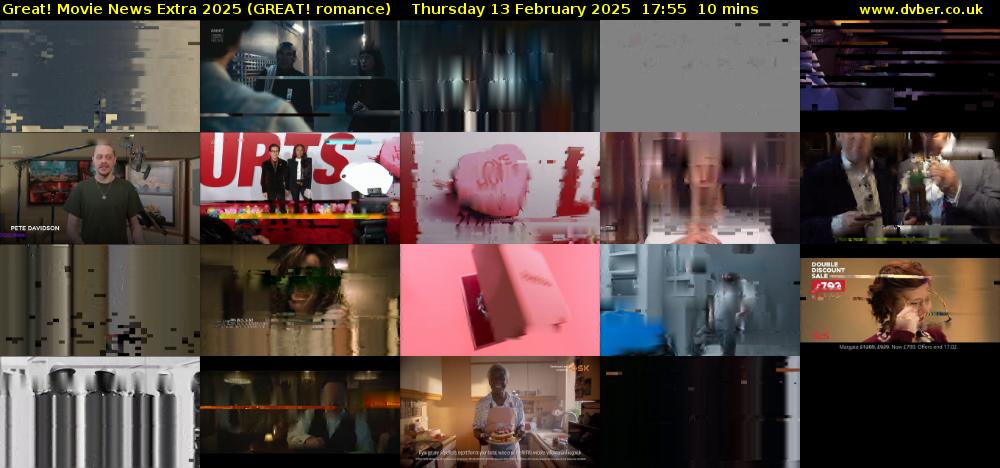 Great! Movie News Extra 2025 (GREAT! romance) Thursday 13 February 2025 17:55 - 18:05