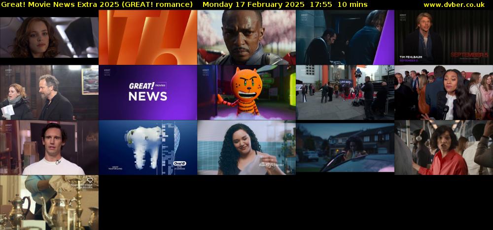 Great! Movie News Extra 2025 (GREAT! romance) Monday 17 February 2025 17:55 - 18:05