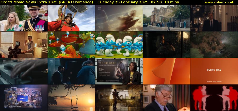 Great! Movie News Extra 2025 (GREAT! romance) Tuesday 25 February 2025 02:50 - 03:00