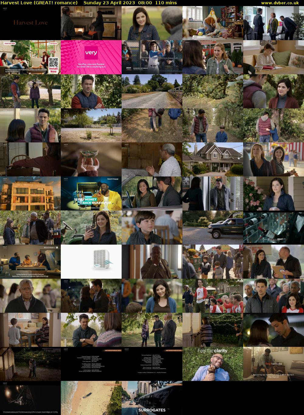 Harvest Love (GREAT! romance) Sunday 23 April 2023 08:00 - 09:50