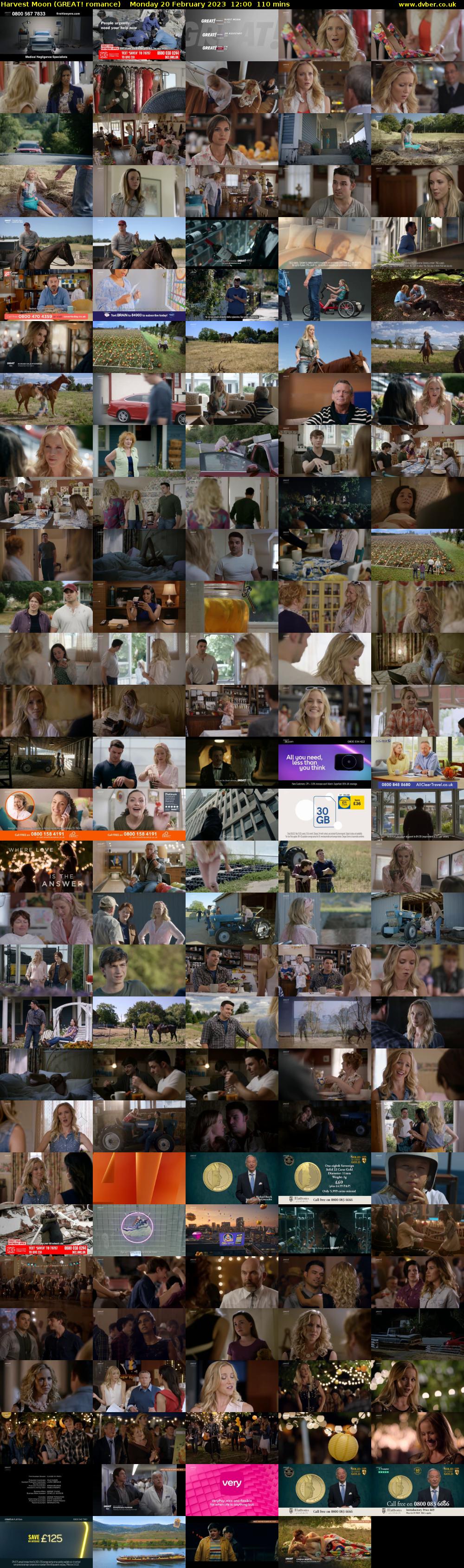 Harvest Moon (GREAT! romance) Monday 20 February 2023 12:00 - 13:50