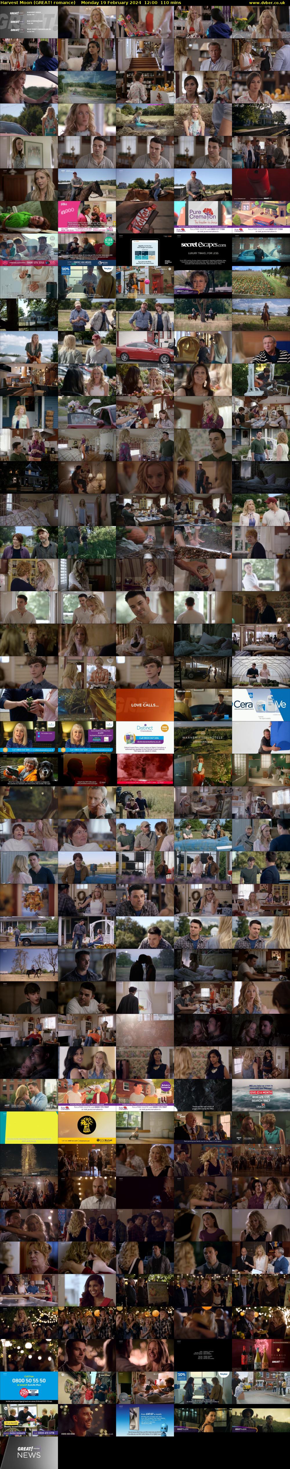 Harvest Moon (GREAT! romance) Monday 19 February 2024 12:00 - 13:50