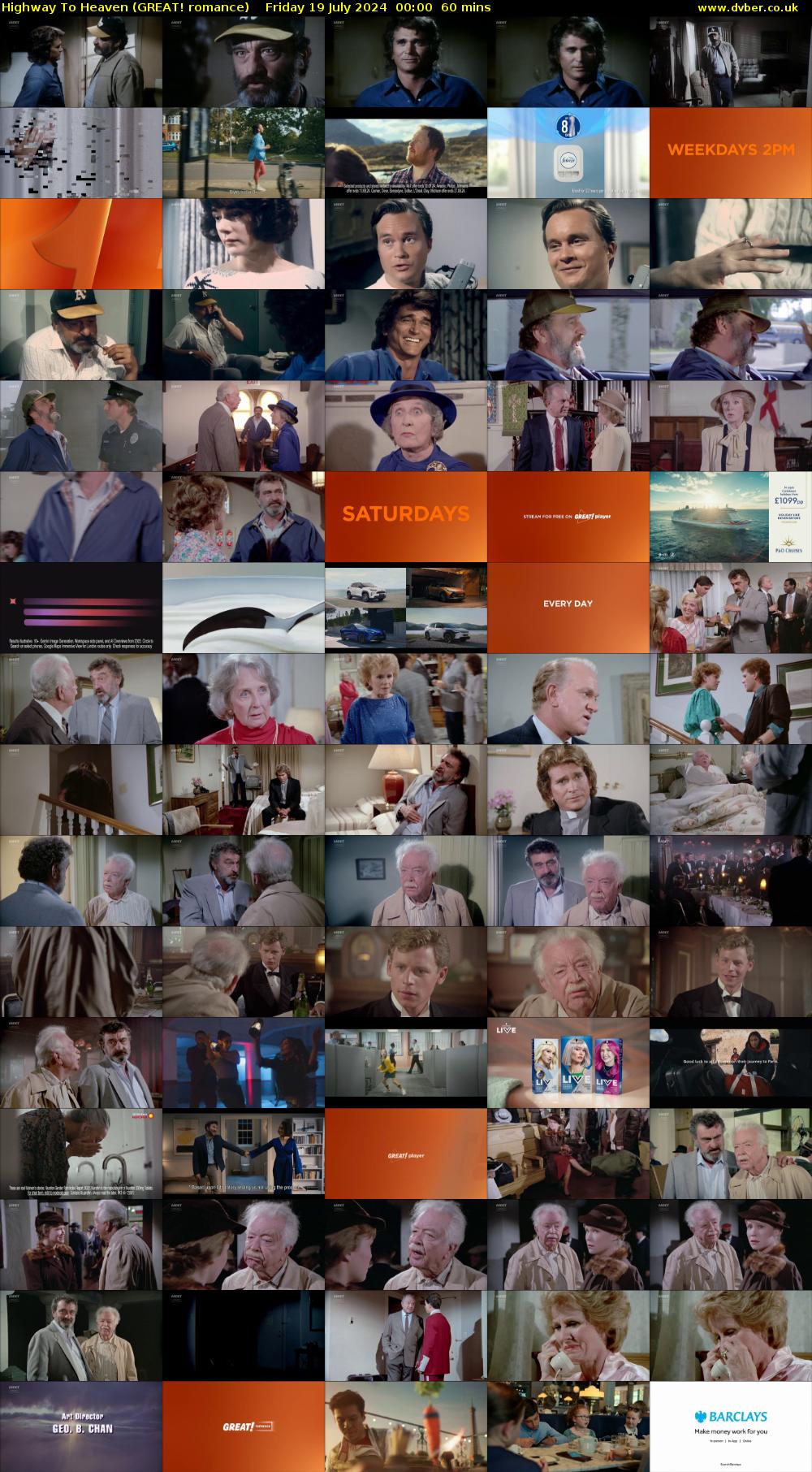 Highway To Heaven (GREAT! romance) Friday 19 July 2024 00:00 - 01:00