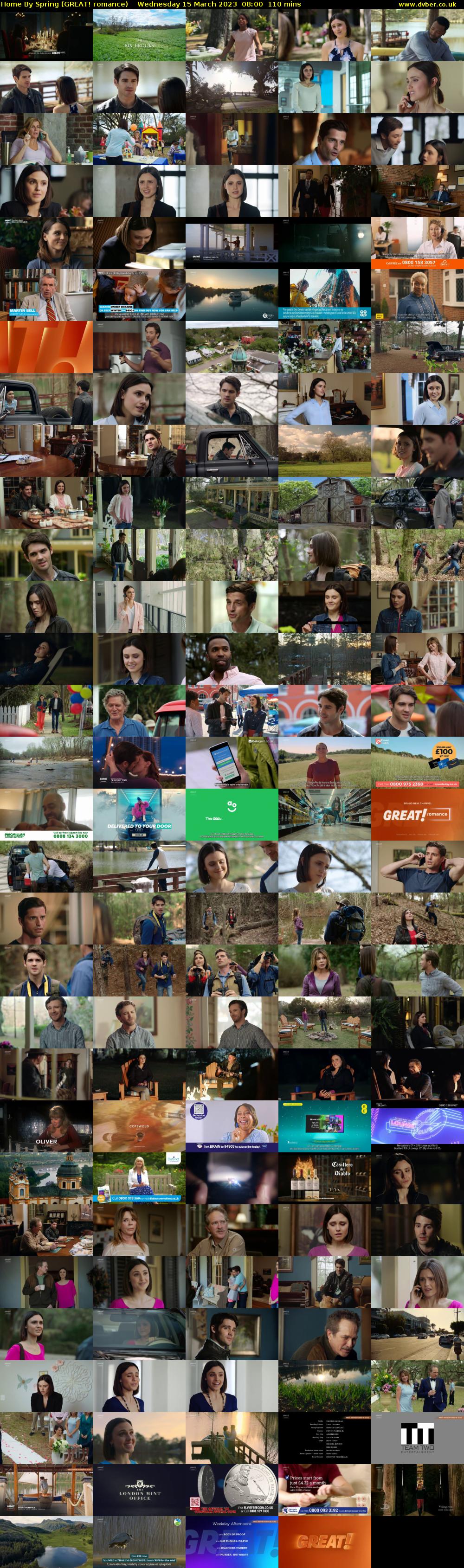 Home By Spring (GREAT! romance) Wednesday 15 March 2023 08:00 - 09:50