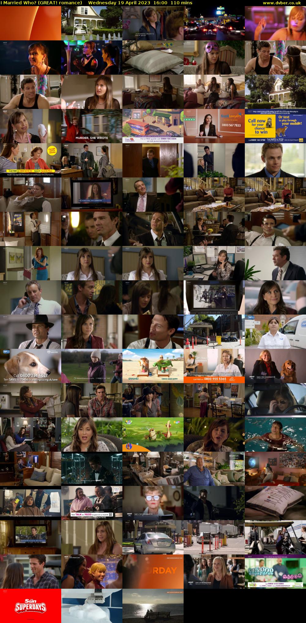 I Married Who? (GREAT! romance) Wednesday 19 April 2023 16:00 - 17:50