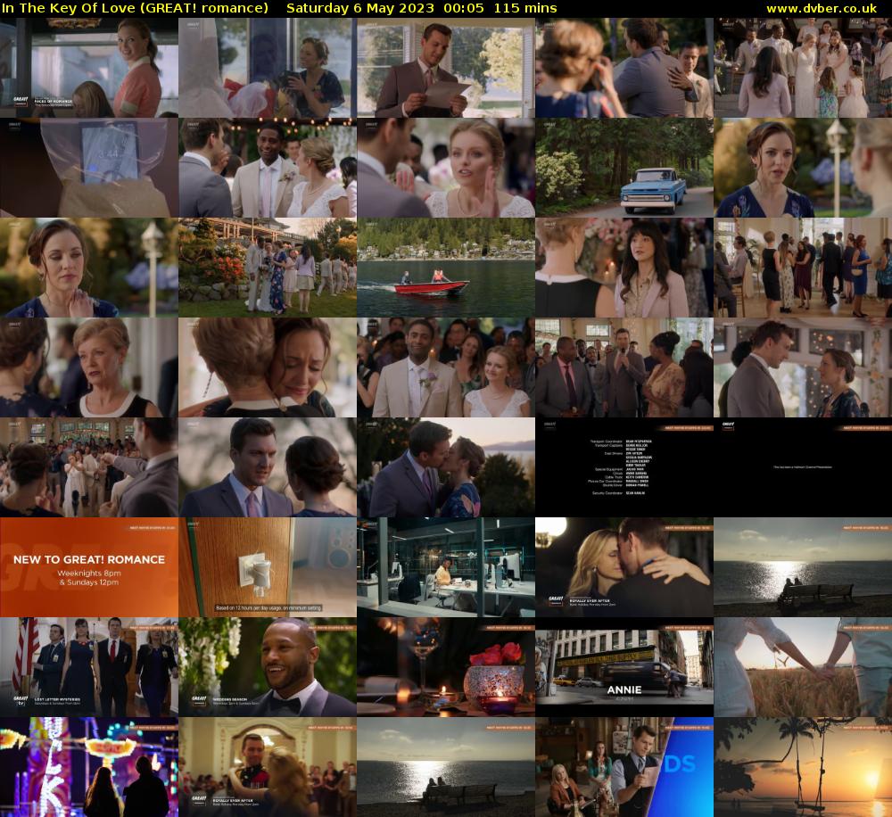 In The Key Of Love (GREAT! romance) Saturday 6 May 2023 00:05 - 02:00