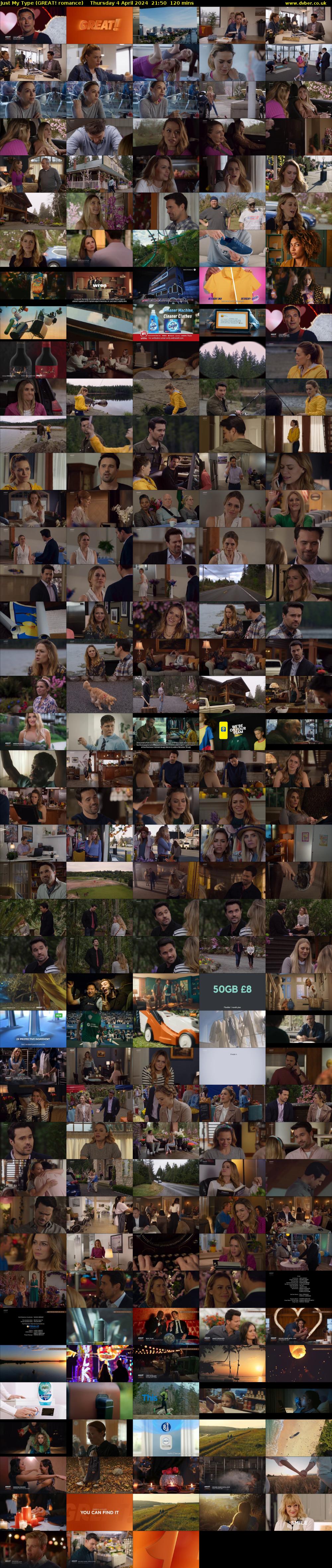 Just My Type (GREAT! romance) Thursday 4 April 2024 21:50 - 23:50